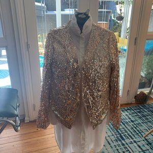 Torrid, Size 3, Peach sequin jacket